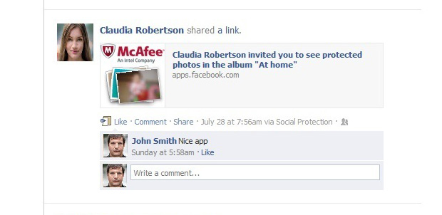 McAfee-Facebook