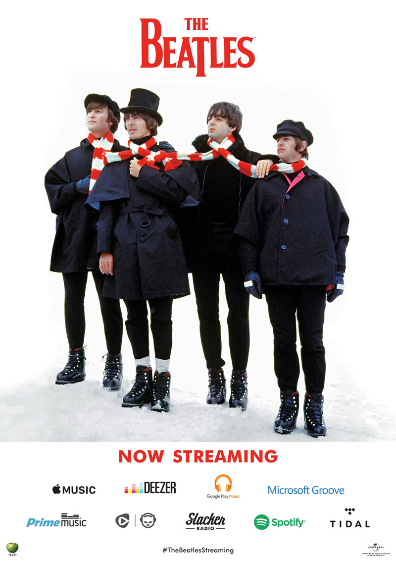 The Beatles streaming Navidad