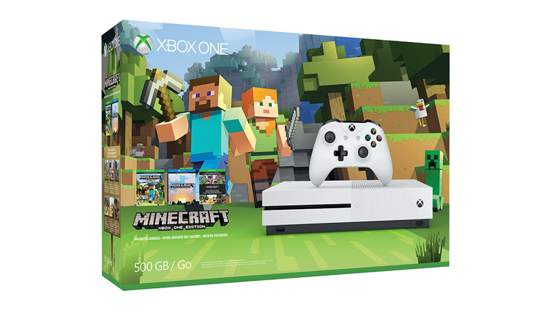 bundle minecraft xbox one s 500gb