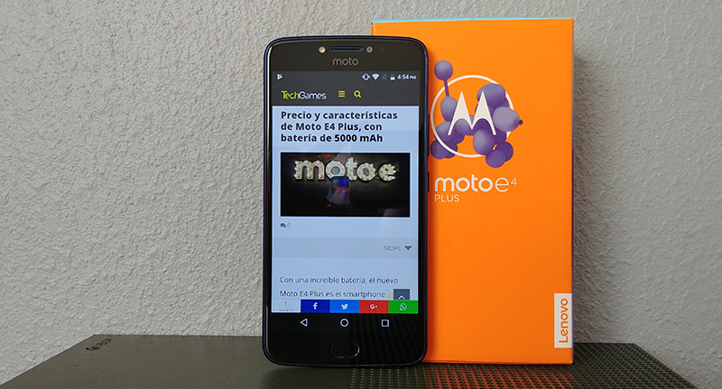Reseña: Moto E4 Plus (Motorola XT1772) – TechGames