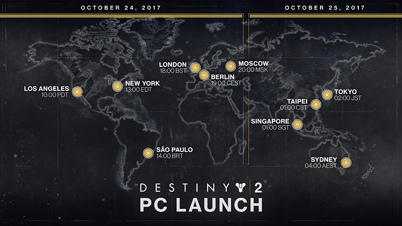 Destiny 2 en computadora lanzamiento