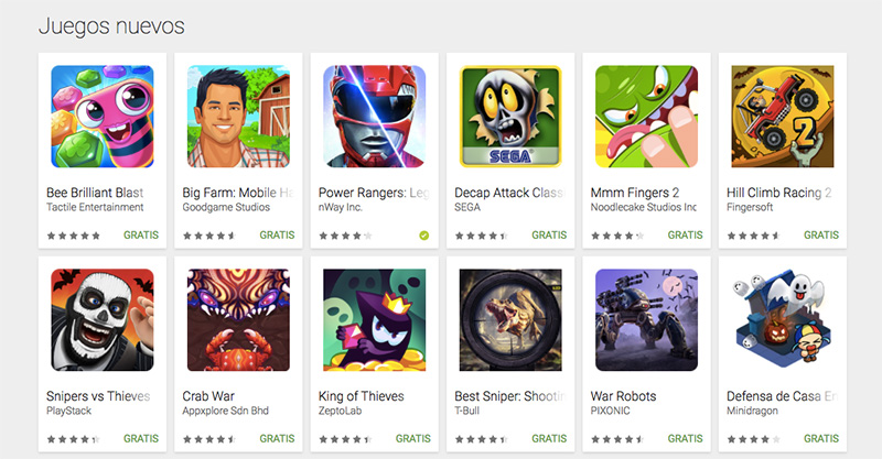 Google Play Store apps indies