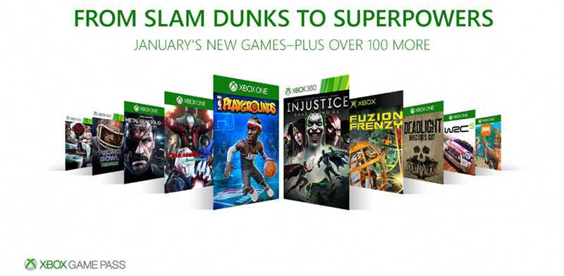 Xbox Game Pass juegos enero 2018