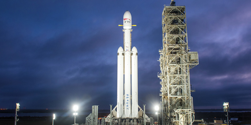 Falcon Heavy con Tesla Roadster