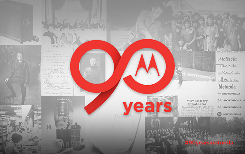 Motorola 90 años logo