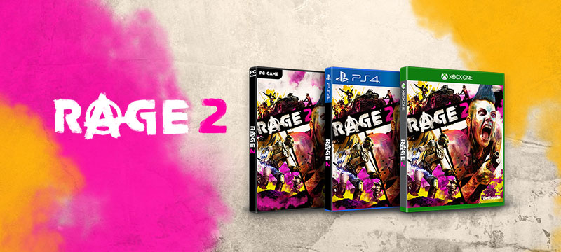 RAGE 2 lanzamiento cajas