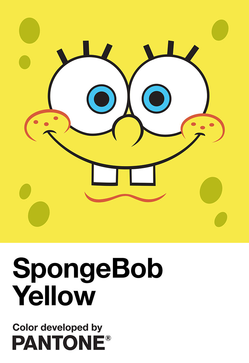 Amarillo Bob Esponja Pantone