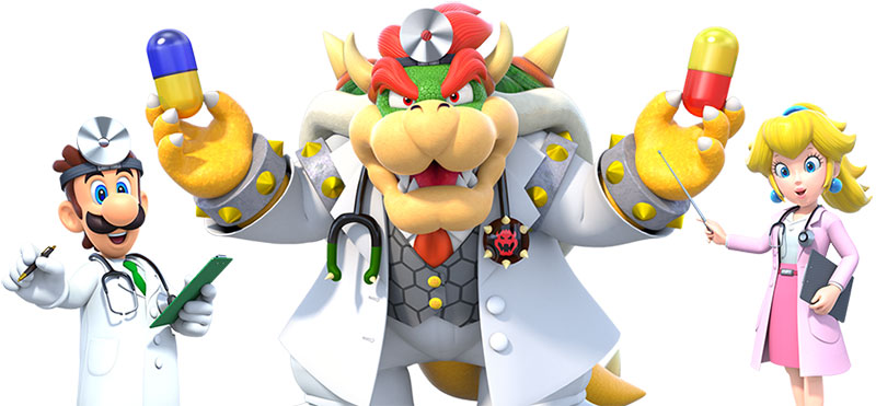 Dr Peach Dr Bowser Dr Luigi