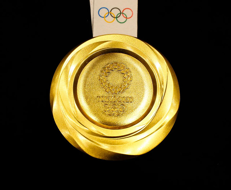 Tokio 2020 medallas sustentables oro