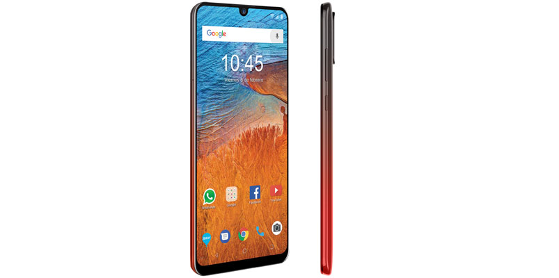 ZTE Blade V10 rojo gradiente Telcel