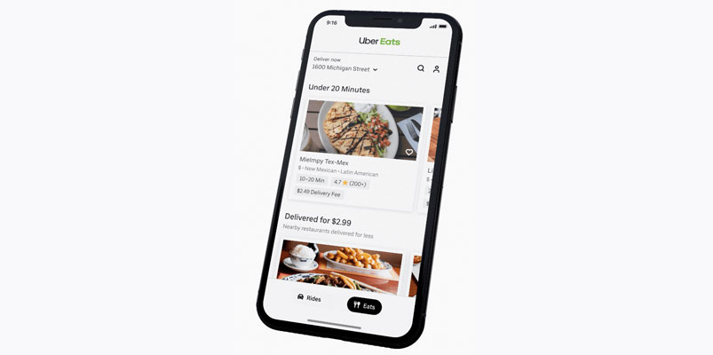 Uber Eats nueva interfaz