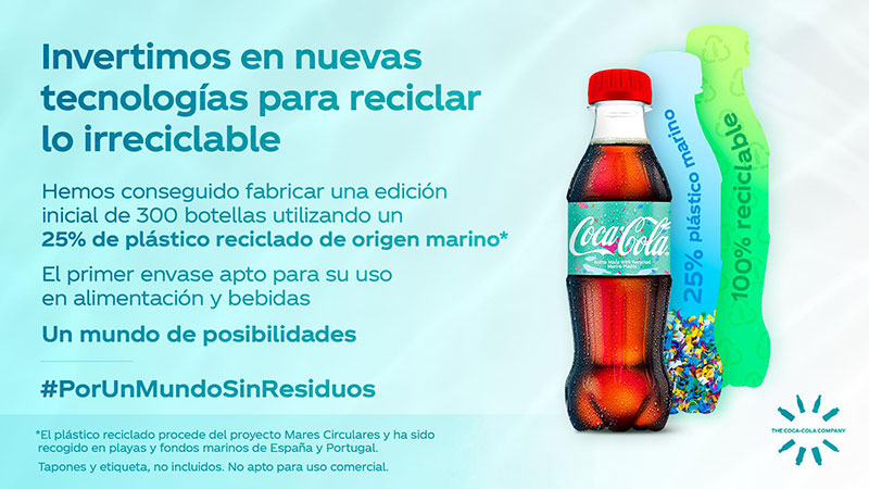 Coca-Cola plastico oceano reciclado