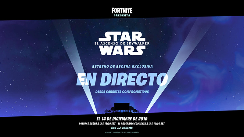 Fortnite Star Wars Episodio IX 14 diciembre