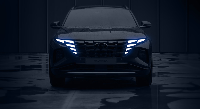 Hyundai Tucson 2021 teaser frontal