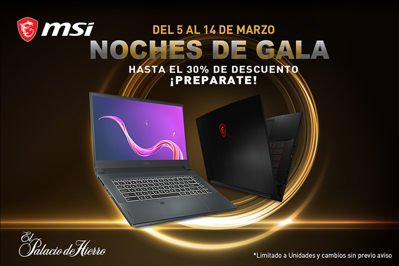 Laptops gaming MSI Noches de Gala