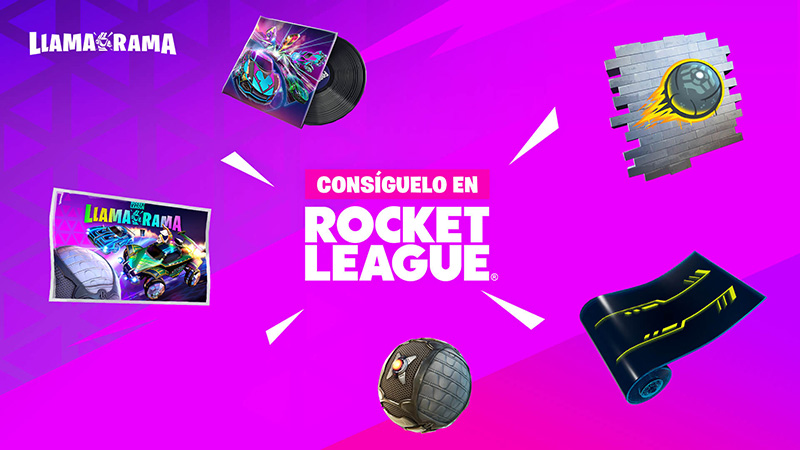 Rocket League y Fortnite Llama-Rama