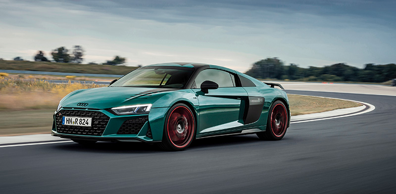 Audi R8 Green Hell Edition costado