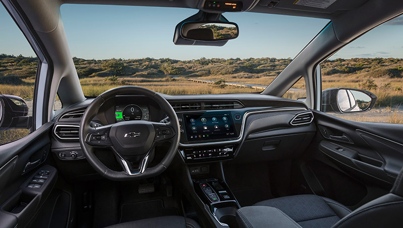 Chevrolet Bolt EUV 2022 interior Mexico