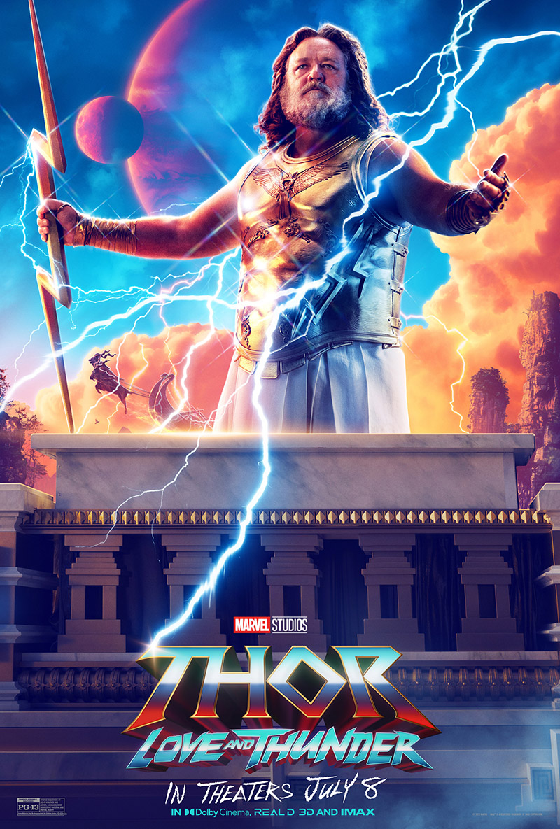 Thor Love and Thunder poster Zeus