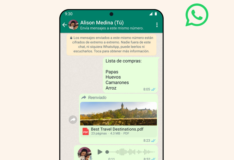 ¿Cómo enviar un Mensaje a ti mismo por WhatsApp?