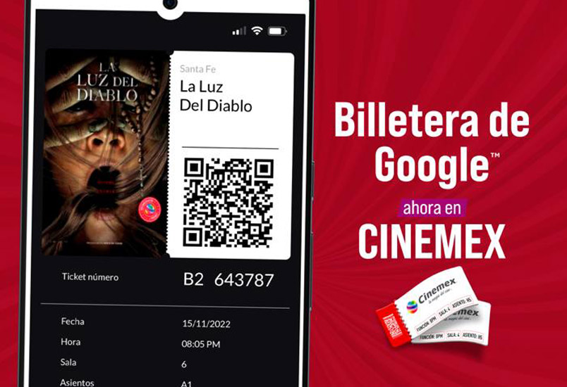 Billetera de Google Cinemex