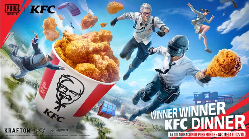 PUBG MOBILE x KFC conteindo