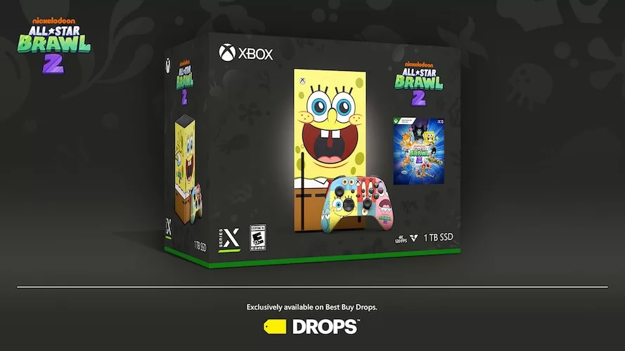 Bob Esponja Xbox Series X – Nickelodeon All-Star Brawl 2 Special Edition Bundle Best Buy