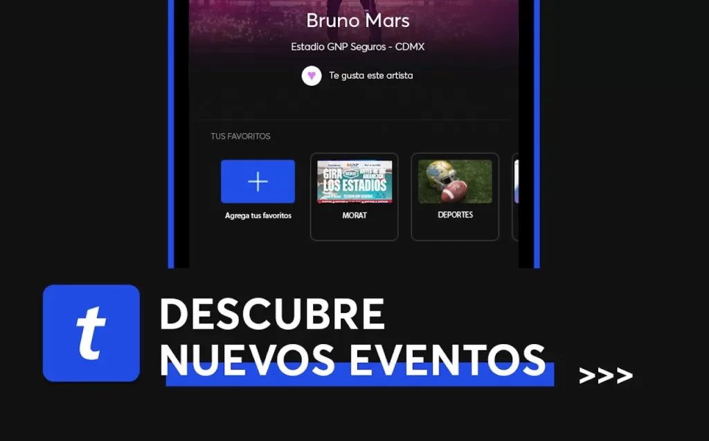 APP Ticketmaster Global Mexico