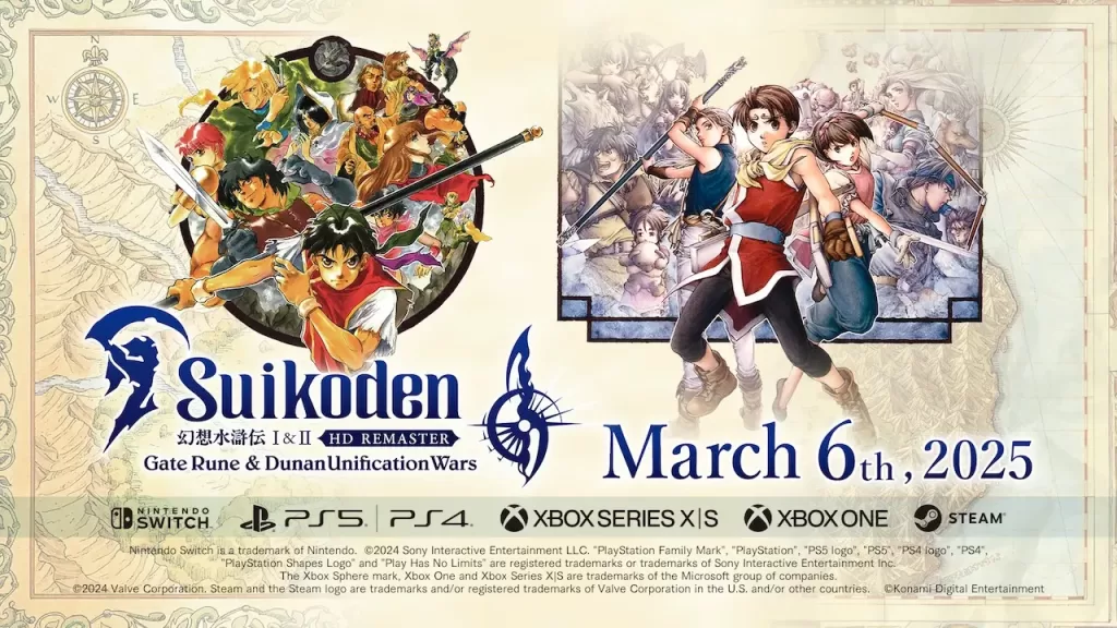 Suikoden I&II HD Remaster fecha