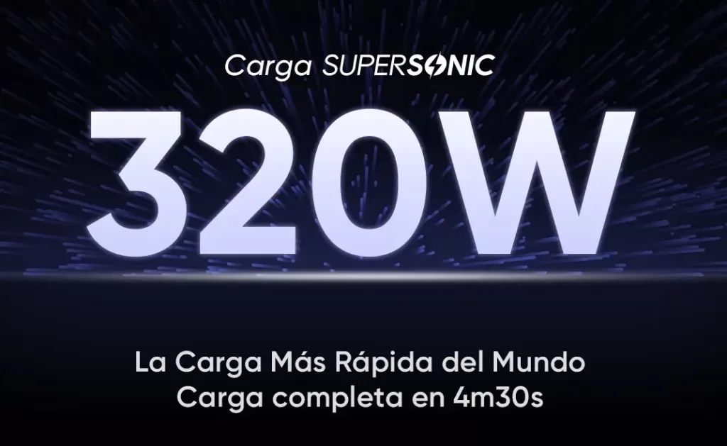 realme Carga Supersónica de 320W