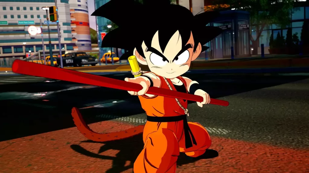 Dragon Ball Sparking Zero goku pequeno