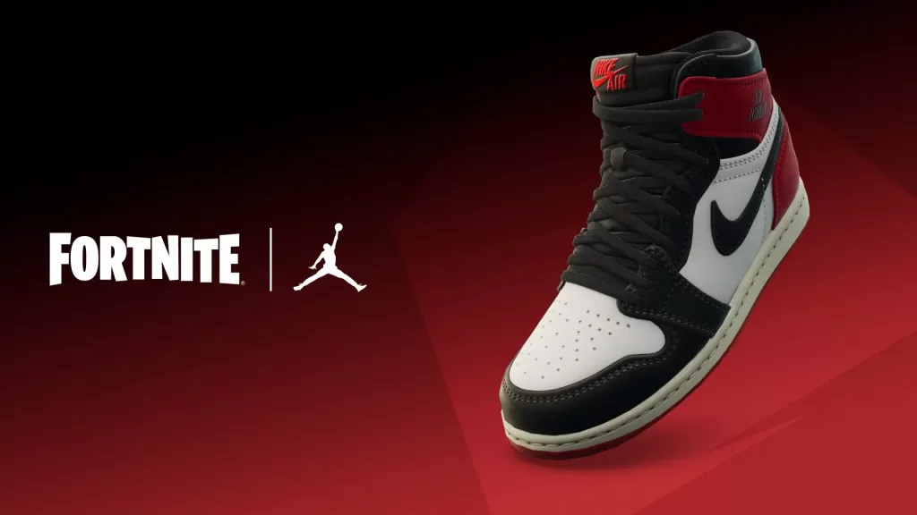 Air Jordan 1 Retro High OG Black Toe Reimagined Fortnite