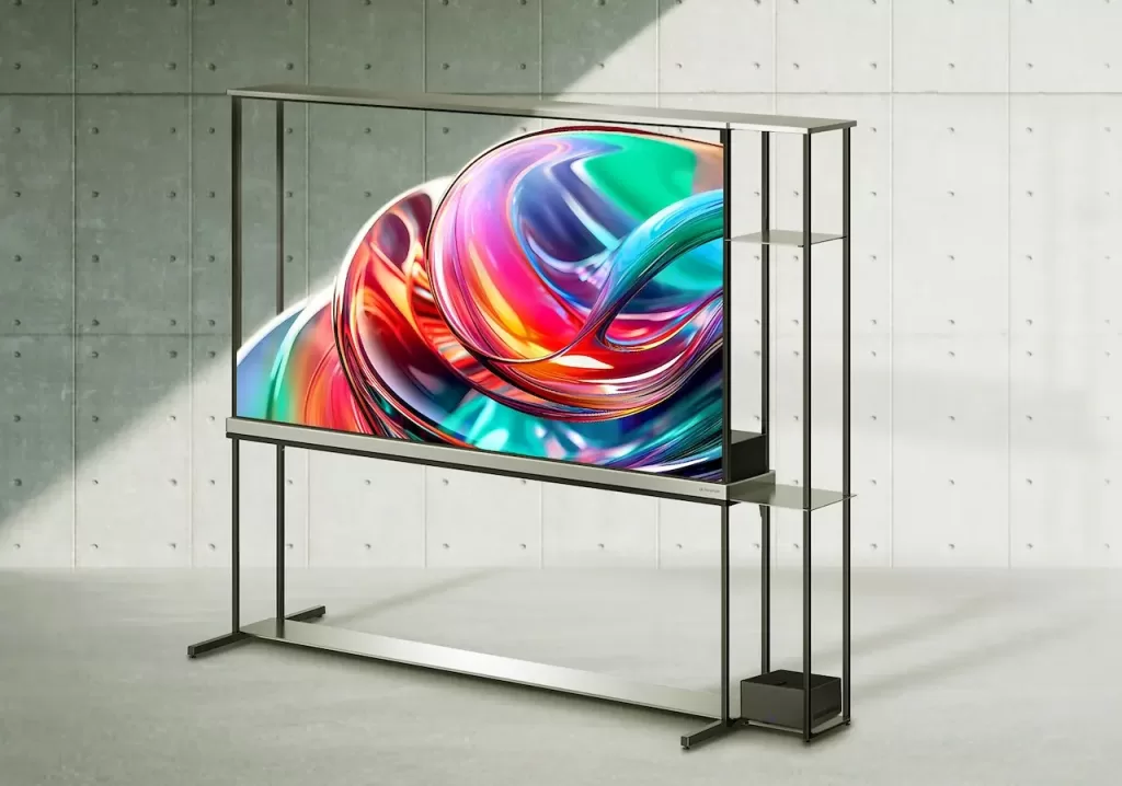 LG SIGNATURE OLED T 77 pulgadas mueble