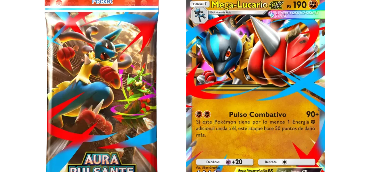 Aura Pulsante llega con muchos eventos para JCC Pokémon Pocket Aura Pulsante JCC Pokémon Pocket