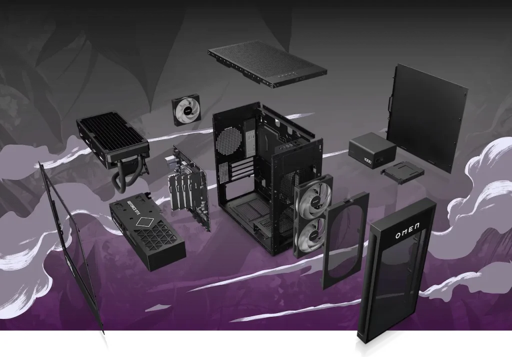 HyperX OMEN 35L componentes