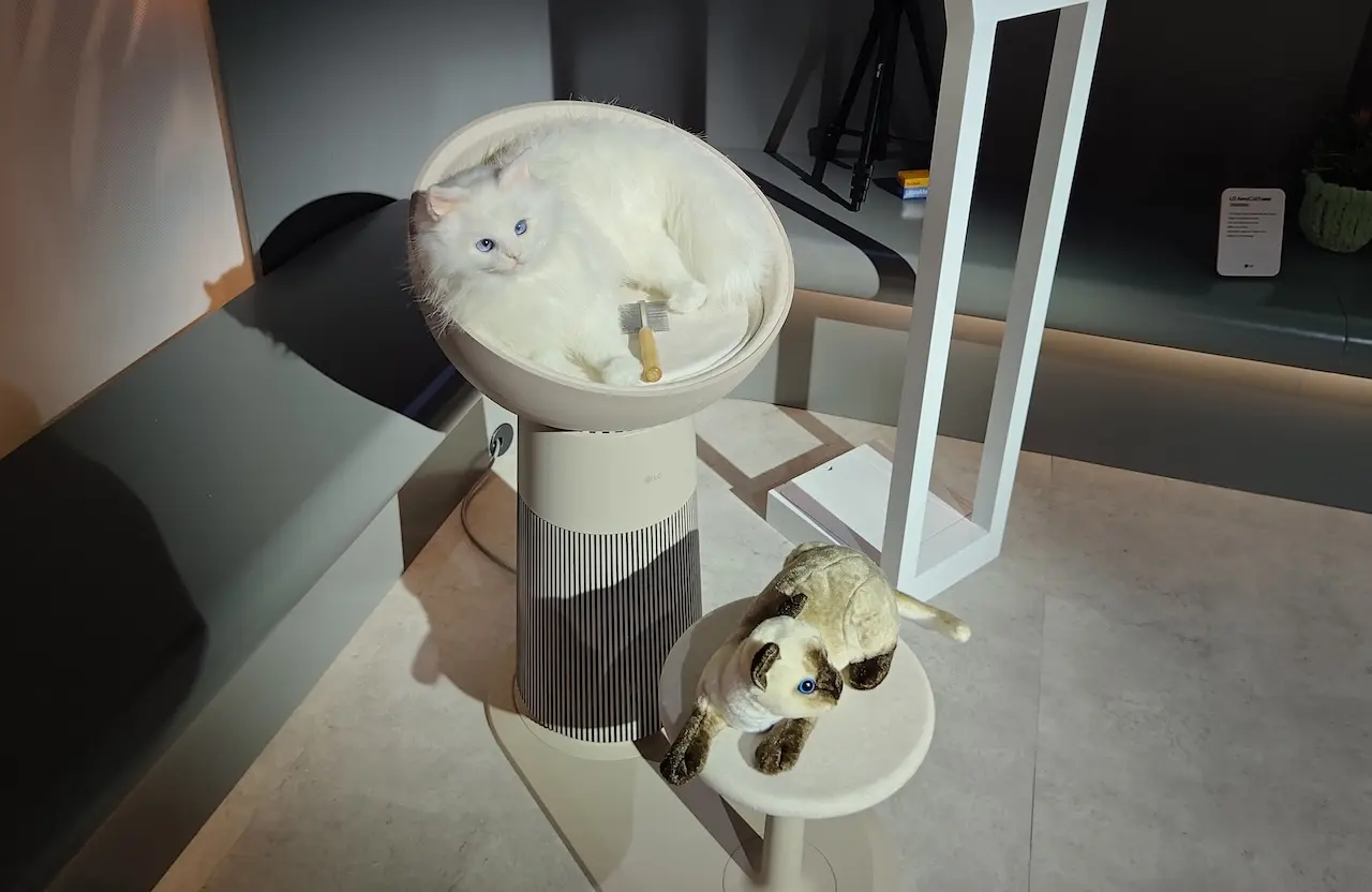LG AeroCat el nuevo purificador que cuida a la familia y a tu gato LG AeroCat