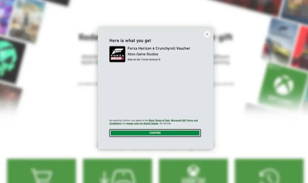 Crunchyroll x Forza Horizon 6 coche gratis