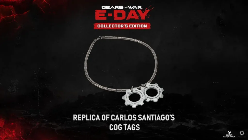 Gears of War E-Day edicion coleccionista COG Tags