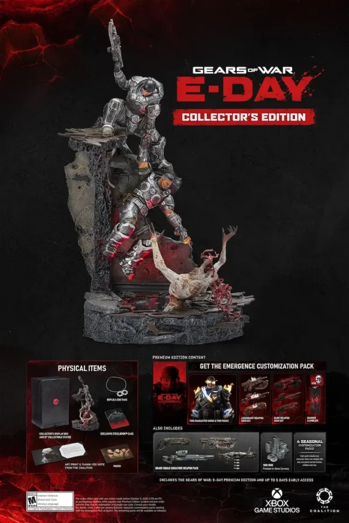 Gears of War E-Day edicion coleccionista figura