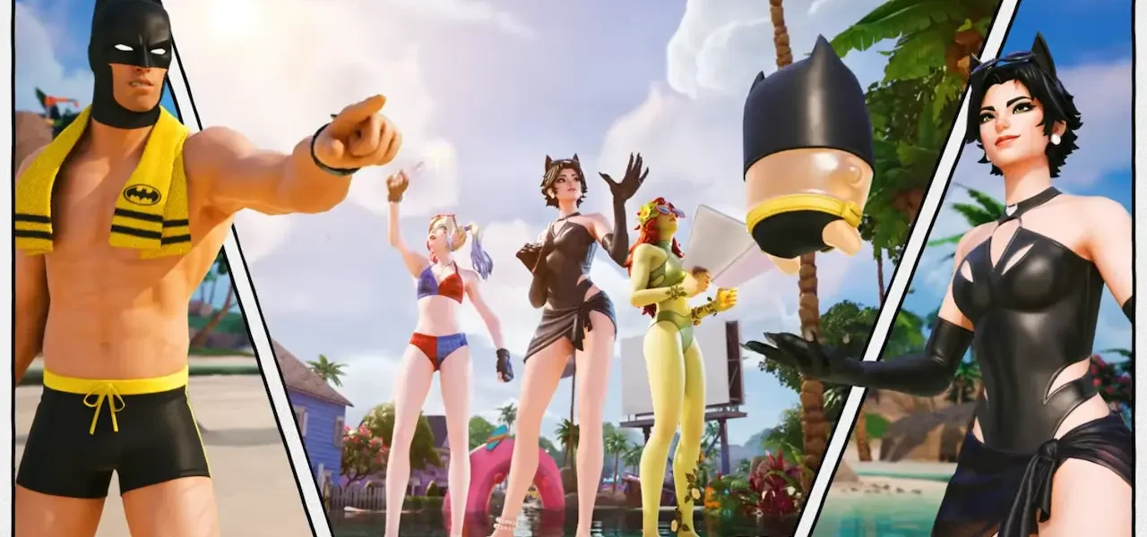 Catwoman, Harley, Ivy y Batman Fortnite