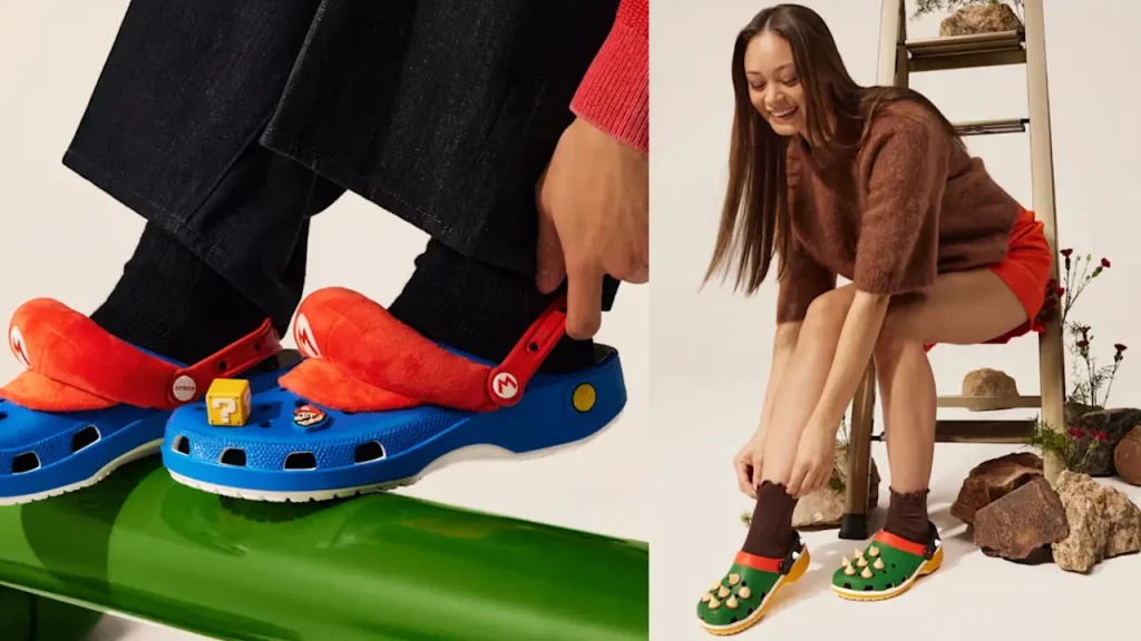 Crocs x Super Mario Bros Bowser Mario