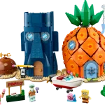 LEGO Icons Bob Esponja Pantalones Cuadrados Fondo de Bikini