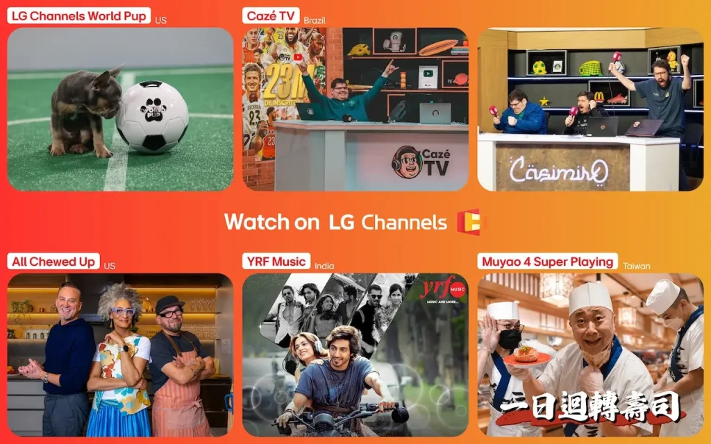 LG Channels 5000 canales contenido