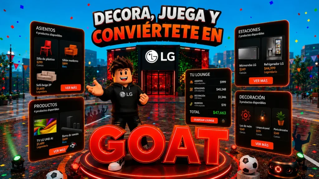LG GOAT Lounge Tycoon Roblox