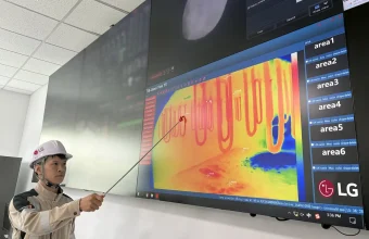 LG mejora la producción de polvo de vidrio LG PuroTec y de Easy-Clean LG Purotec linea de produccion cambios