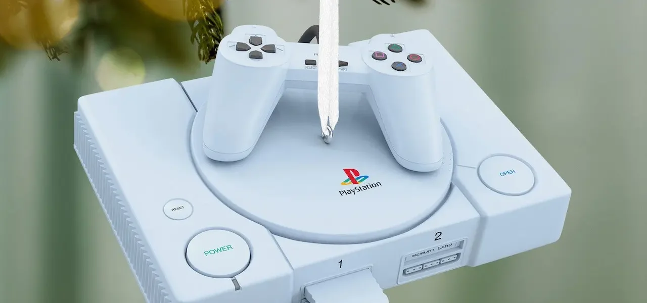 PlayStation 1 adorno navideño Hallmark