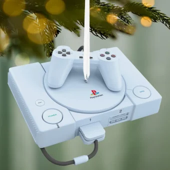 El PlayStation original ahora es un adorno de navidad con luz y sonido PlayStation 1 adorno navideño Hallmark