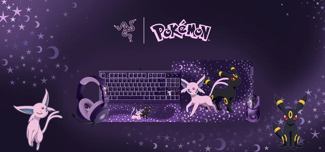 Razer presenta nuevos periféricos de Pokémon Espeon & Umbreon Razer x Pokémon Espeon & Umbreon