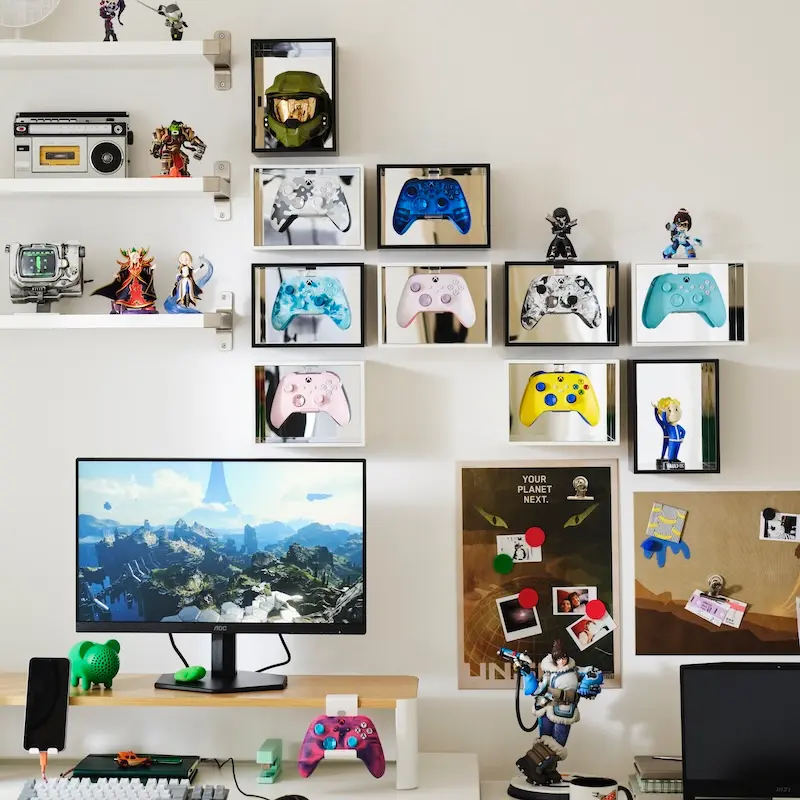 IKEA y XBOX YXSTABY caja controles