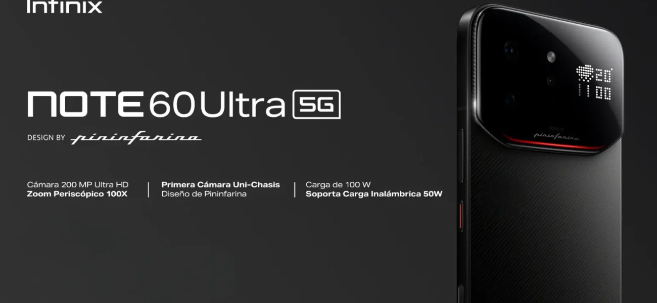 Infinix NOTE 60 Ultra 5G Design by Pininfarina caracteristicas